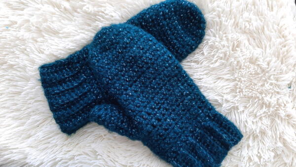 Crystal Crochet Mittens Crystal Crochet Mittens