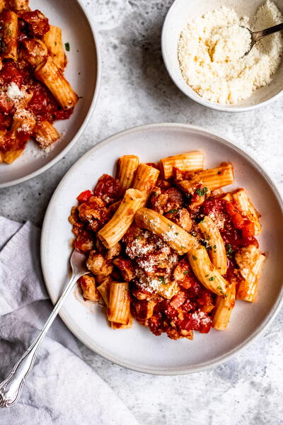Easy 30 Minute Sausage And Pepper Pasta Easy 30 Minute Sausage And Pepper Pasta