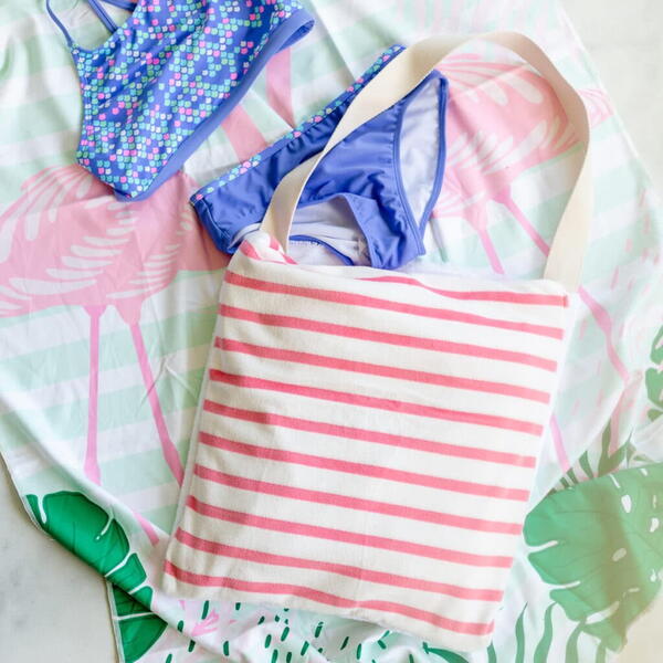 How To Make A Beach Bag Towel Tote How To Make A Beach Bag Towel Tote