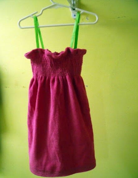 Shirred Beach Towel Dress Shirred Beach Towel Dress