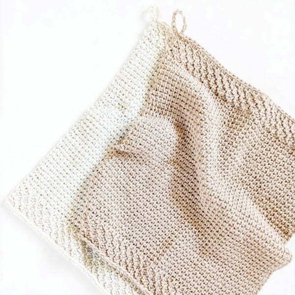 Tunisian Crochet Kitchen Towel Tunisian Crochet Kitchen Towel