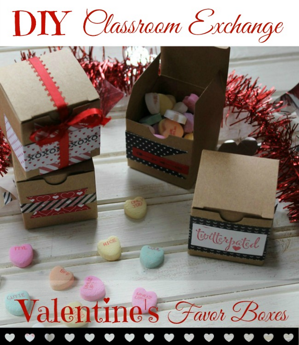 Diy Valentines Favor Boxes Diy Valentine's Favor Boxes