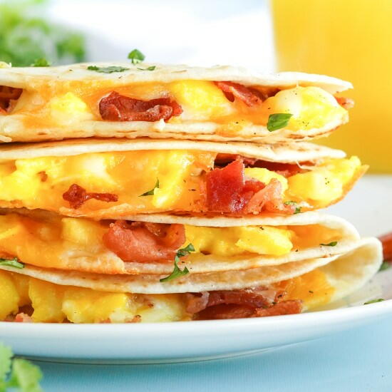 Easy Breakfast Quesadilla Easy Breakfast Quesadilla