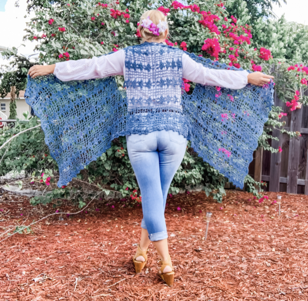 Luxe Fantasy Cardi Wrap Vest Luxe Fantasy Cardi Wrap Vest