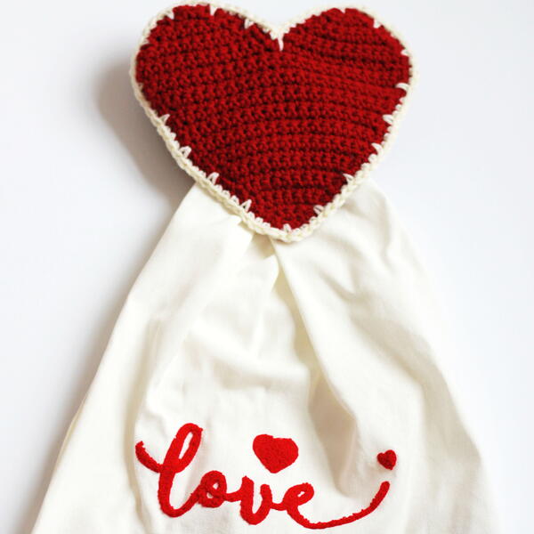 Farmhouse Heart Towel Topper Farmhouse Heart Towel Topper