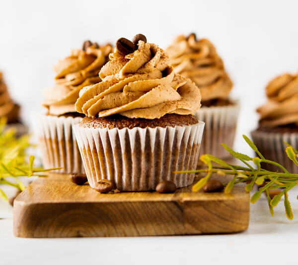 Coffee Cupcakes With Cocoa Buttercream