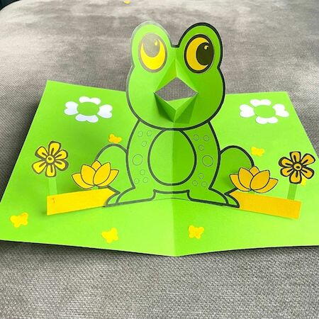 Pop Up Frog Card Pop Up Frog Card