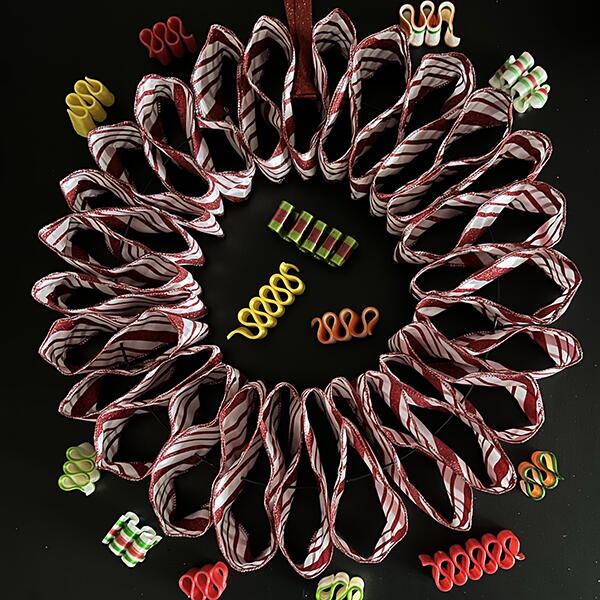 Ribbon Candy Wreath