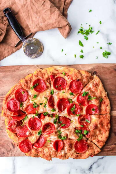 Homemade Pepperoni Pizza with Fresh Dough Homemade Pepperoni Pizza (with Fresh Dough!)