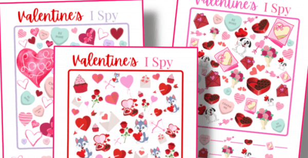 I Spy Printable Valentines I Spy Printable – Valentine’s