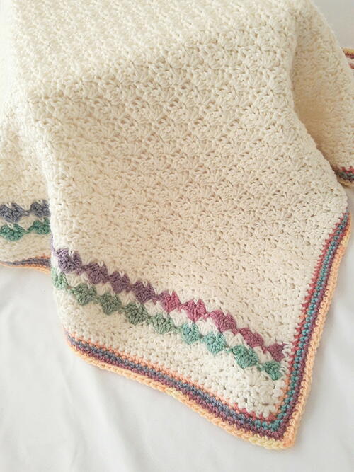 Heart Easy Shells Baby Blanket Heart Easy Shells Baby Blanket