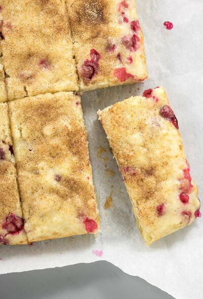 Vegan Cranberry Ginger Snack Cake Vegan Cranberry Ginger Snack Cake