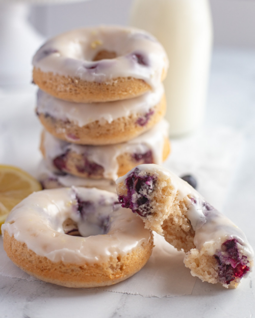 Baked Blueberry Cake Donuts Baked Blueberry Cake Donuts