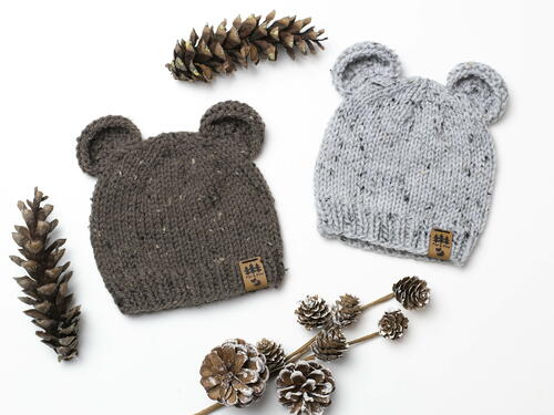 Bear Ears Hat - Baby Children Women Men Winter Toque Bear Ears Hat - Baby Children Women Men Winter Toque