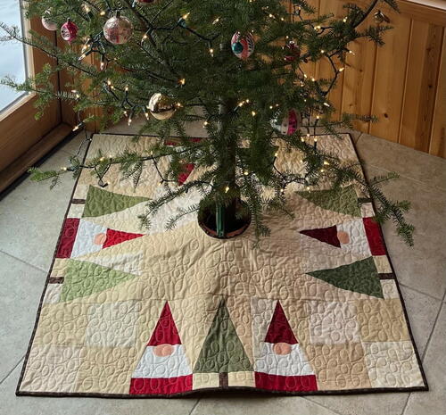 Balsam Gnomes Christmas Tree Skirt Balsam Gnomes Christmas Tree Skirt