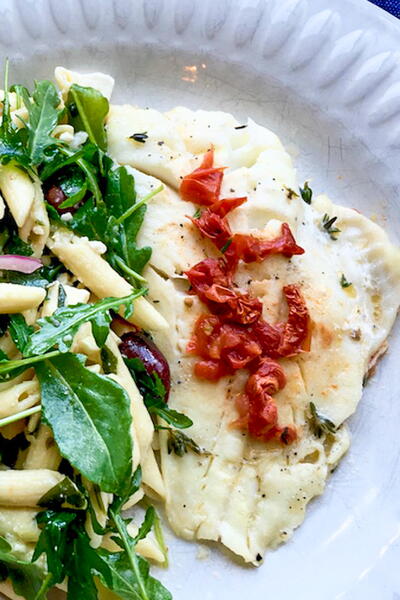 Mouth-watering Foil Packed White Fish Baked With Roasted Tomato Mouth-watering Foil Packed White Fish Baked With Roasted Tomato