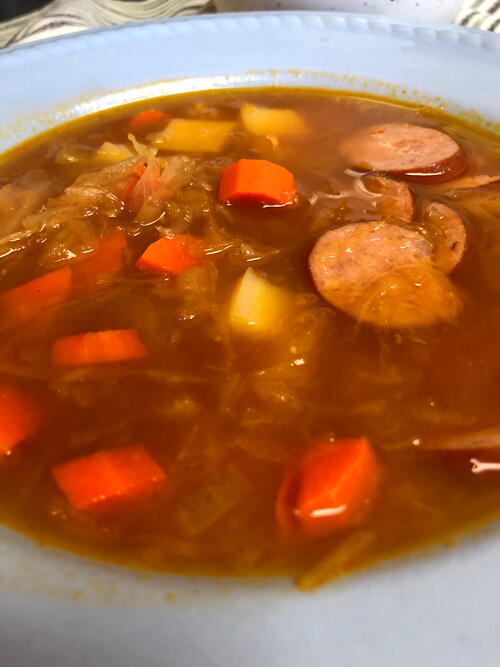 Kielbasa And Sauerkraut Soup