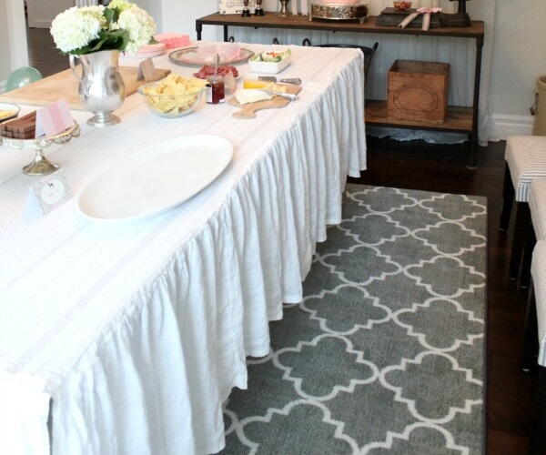 Southern Charm Ruffled Tablecloth
