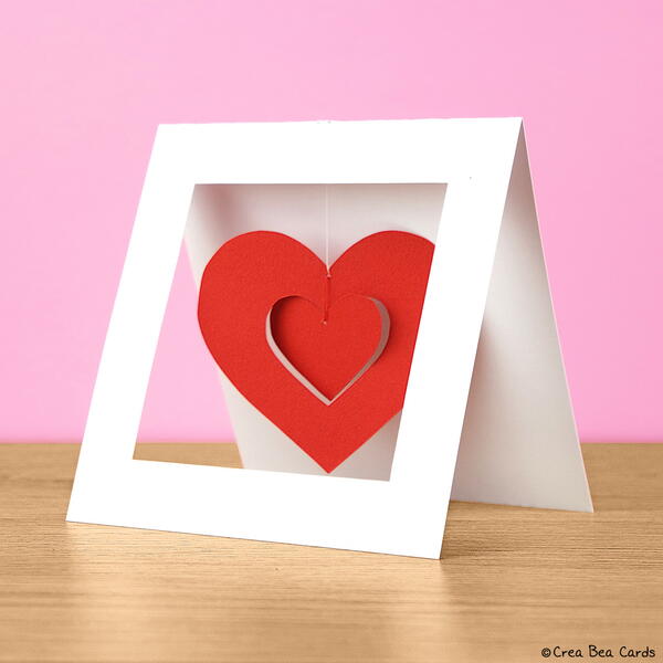 Twirly Heart Mobile Card Twirly Heart Mobile Card