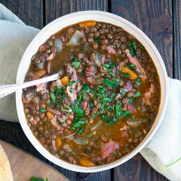 Hearty Ham Lentil Soup Hearty Ham & Lentil Soup