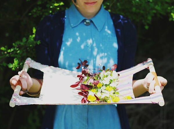 Fabric Flower Holder Fabric Flower Holder