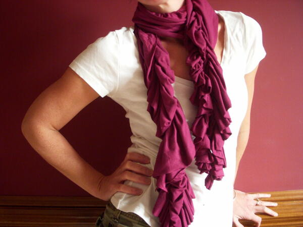 Scrunchy T Shirt Scarf Scrunchy T Shirt Scarf