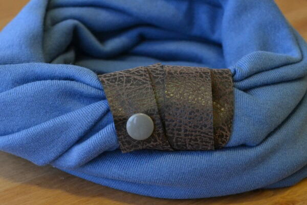 Leather Wrapped Infinity Scarf Tutorial Leather Wrapped Infinity Scarf Tutorial