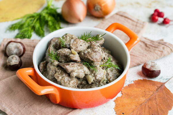 Chicken Livers With Cream Sauce Chicken Livers With Cream Sauce