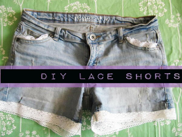 DIY Lace Shorts DIY Lace Shorts
