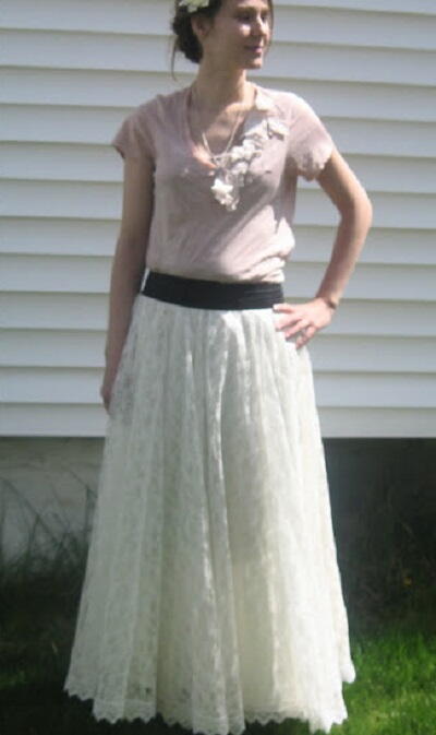 Old Dress Into a Maxi Skirt Old Dress Into a Maxi Skirt