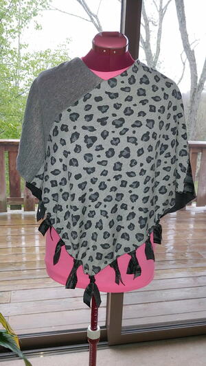 Easy Knit Fabric Poncho Easy Knit Fabric Poncho