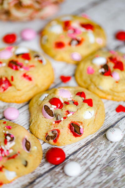 Valentines Day Mm Cookies Valentine's Day M&m Cookies