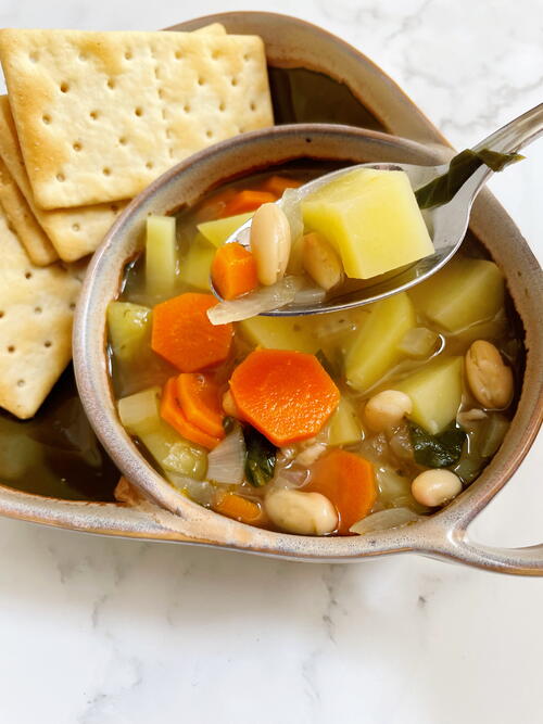 Healthy Vegan White Bean Stew Healthy Vegan White Bean Stew