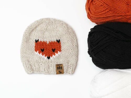 Fox Hat Beanie Baby Children Women Men Toque Fox Hat Beanie Baby Children Women Men Toque