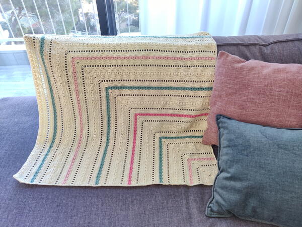 Mitered Tulips Blanket Mitered Tulips Blanket