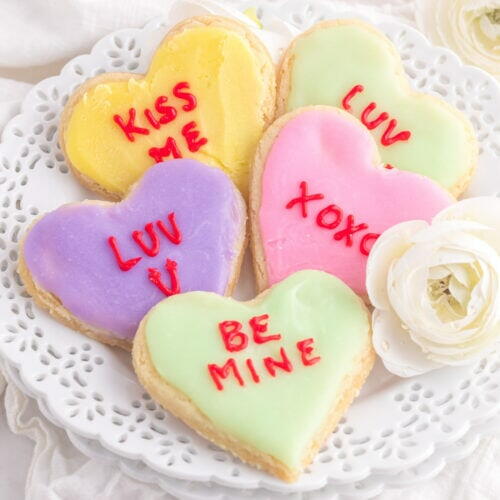 Conversation Heart Cookies Conversation Heart Cookies
