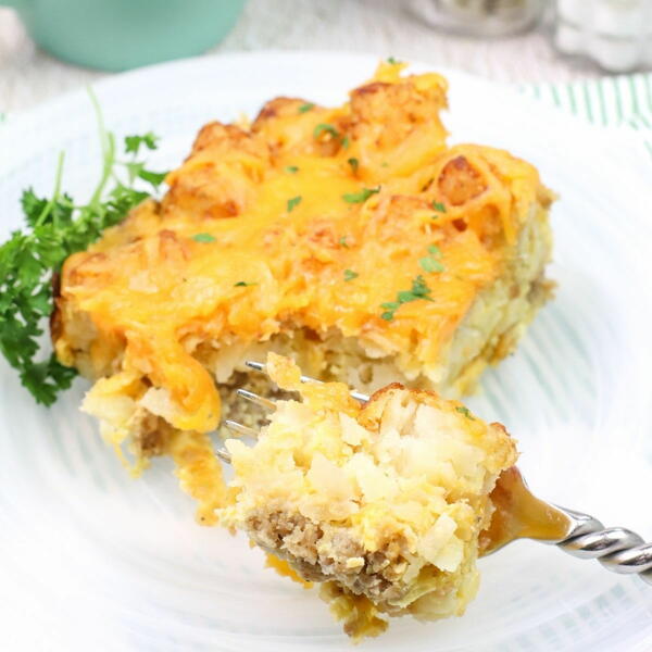 Tater Tot Sausage Breakfast Casserole Tater Tot Sausage Breakfast Casserole