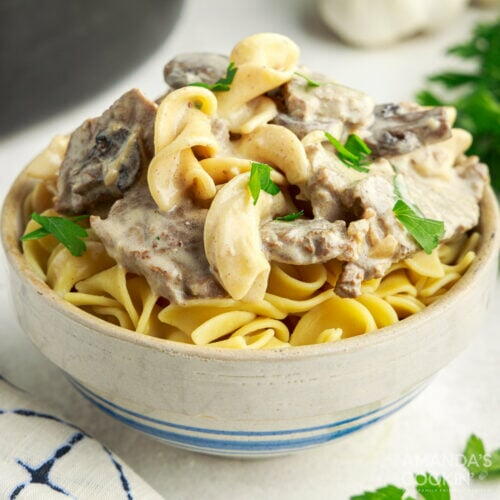 Slow Cooker Beef Stroganoff Slow Cooker Beef Stroganoff