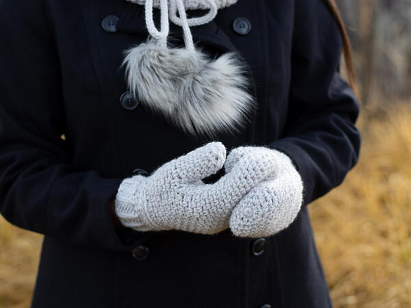 Easy Granite Stitch Mittens Easy Granite Stitch Mittens