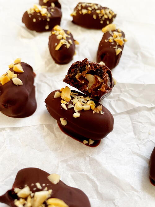 Snickers Stuffed Dates Snickers Stuffed Dates