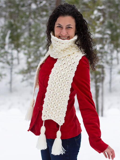 Snowberries A Luxurious Winter Scarf Snowberries A Luxurious Winter Scarf