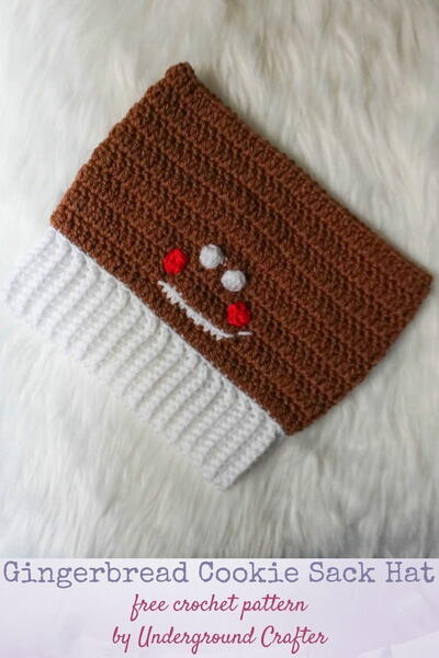 Gingerbread Cookie Sack Hat Gingerbread Cookie Sack Hat