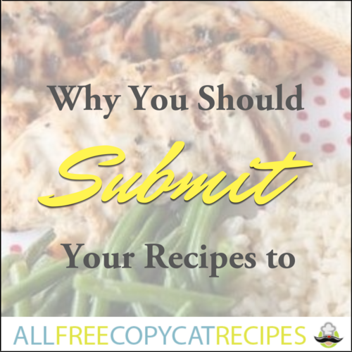 Why You Should Submit Your Recipes to AFCR Why You Should Submit Your Recipes to AFCR