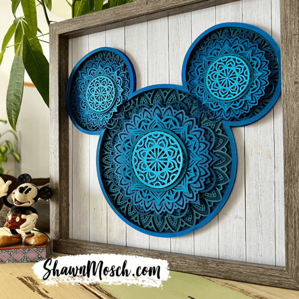 Mickey Mouse Layered 3d Mandala Mickey Mouse Layered 3d Mandala