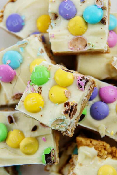 No-Bake Easter Peanut Butter Bars No-Bake Easter Peanut Butter Bars