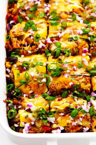 Zesty Zucchini Enchilada Casserole Zesty Zucchini Enchilada Casserole