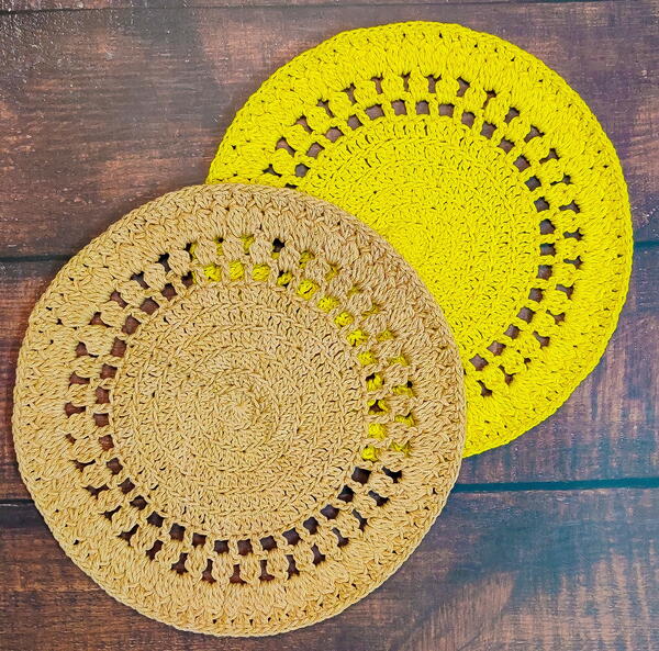 Cluster Buster Crochet Round Potholder Cluster Buster Crochet Round Potholder