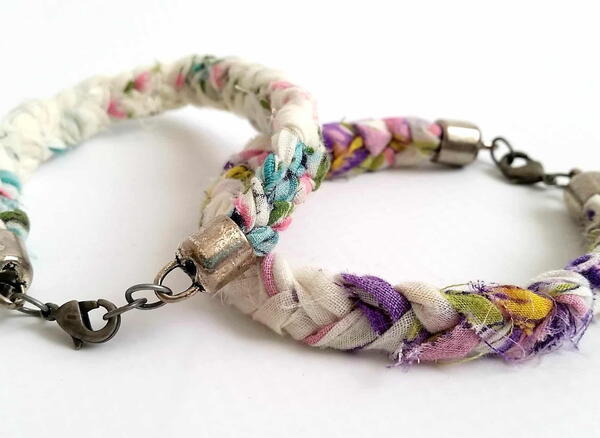 DIY Upcycled Braided Bracelets DIY Upcycled Braided Bracelets