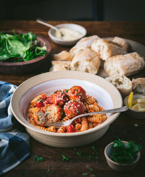 Baked Chicken Meatballs