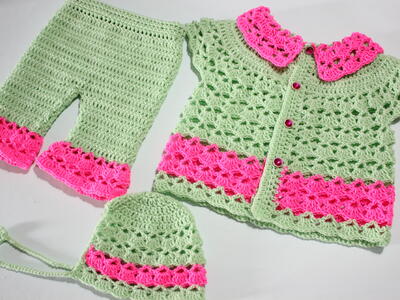 New Born Baby Dress /pants Baby Jacket Free Pattern